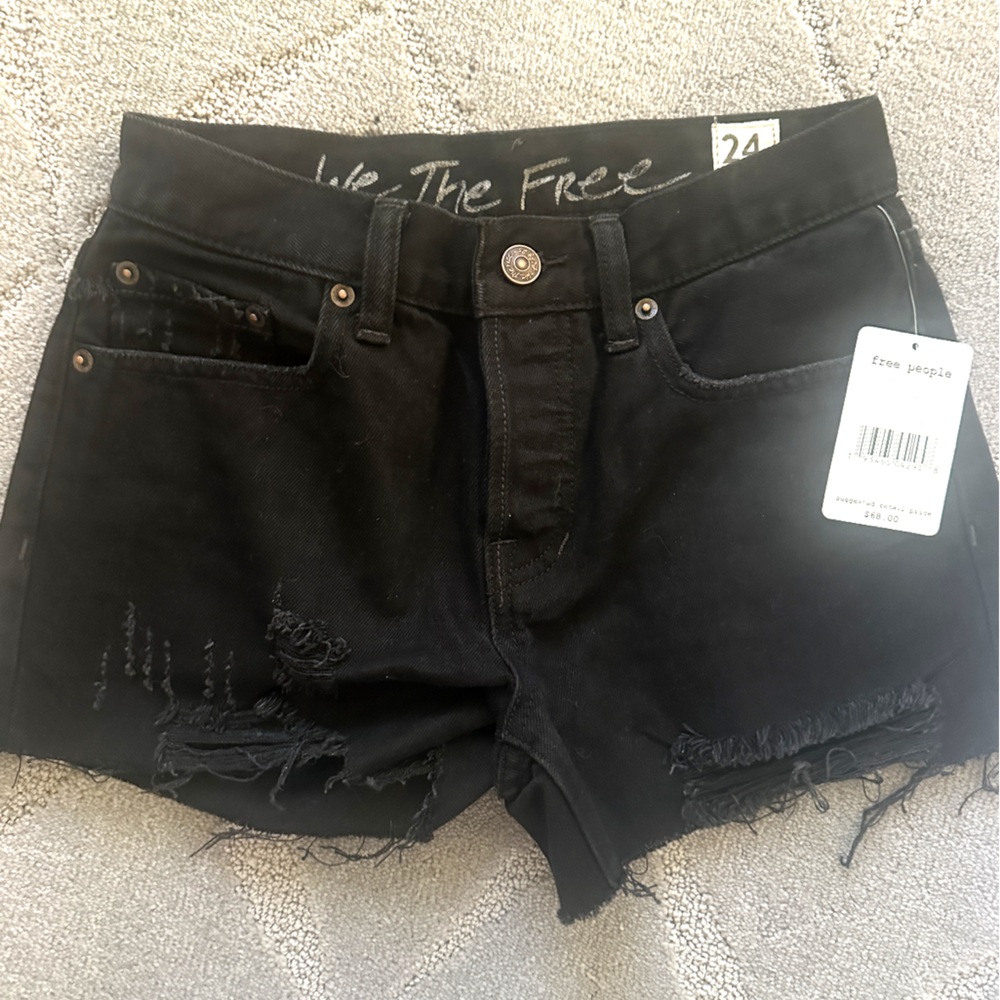 We the free black Sophia Jean shorts
